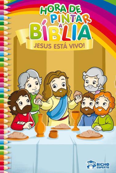 Imagem de Hora de Pintar Bíblia - Jesus Está Vivo - Bicho Esperto