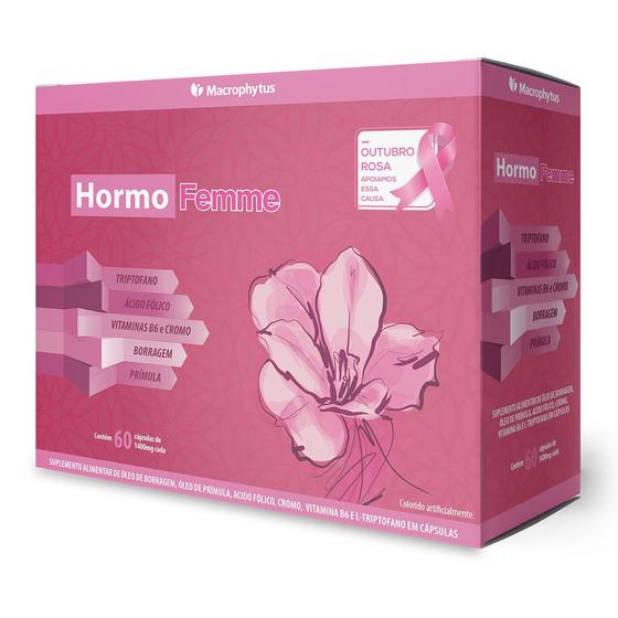 Imagem de HormoFemme 60 cápsulas (Borragem, Prímula, Triptofano e Vitaminas)