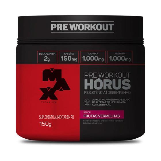 Imagem de Hórus Pre Workout - 300g Frutas Vermelhas - Max Titanium