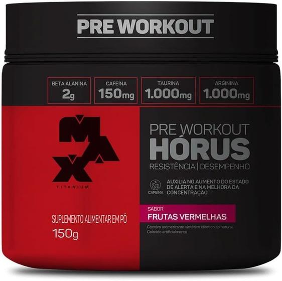 Imagem de Hórus Pre Workout Max Titanium Frutas Vermelhas 150g