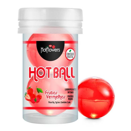 Hot Ball Bolinha Explosiva Frutas Vermelhas com Óleo Vegetal HOT