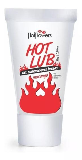 Imagem de Hot Lub Gel Deslizante Beijavel 25g Sabor Morango HC515 - Padrao