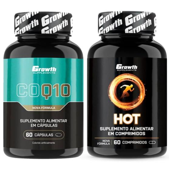 Imagem de Hot Termogênico 60 Caps + Coenzima Q10 60 Caps Growth