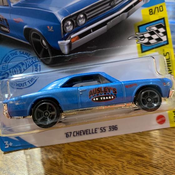 Hot Wheels '67 Chevelle SS 396 Ausley's GRY43 Carrinho de