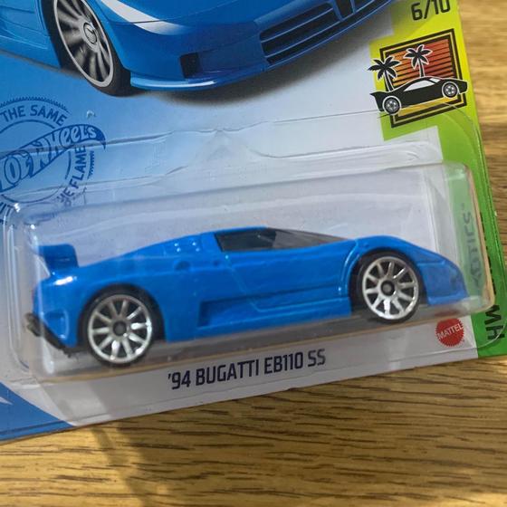 Hot Wheels '94 Bugatti EB110 SS Blu - HW Exotics 2021 - Scala 1:64 - In Custodia Protettiva KLAS - 2