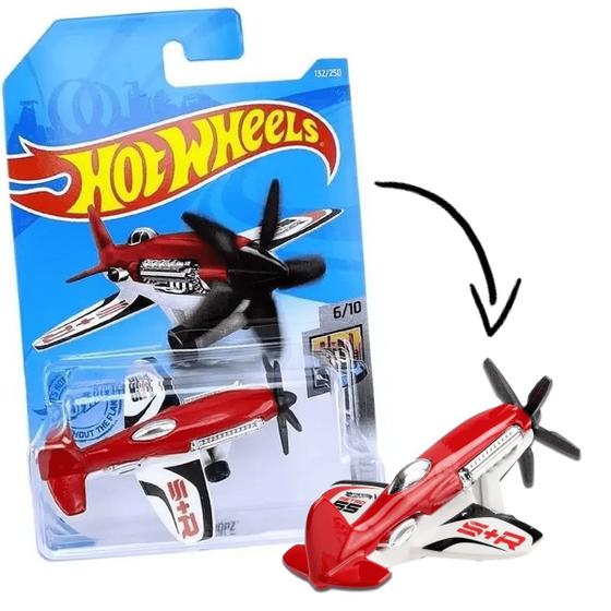 HOT WHEELS Avião Mad Propz Vermelho e Branco MATTEL GRX84 - Aviões e ...