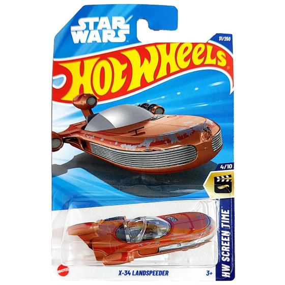 Imagem de Hot Wheels Básico Mattel HW Screen Time Star Wars X-34 Landspeeder (Lote B - 2025)