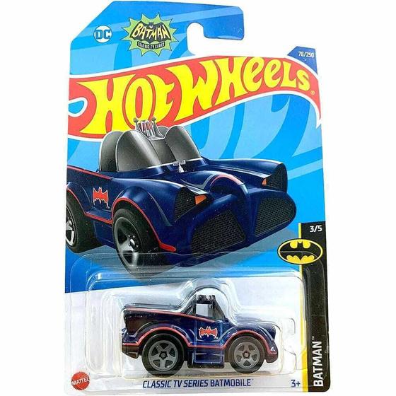 Imagem de Hot Wheels Batman Tv Series Batmobile Mini Azul HCW60 Mattel