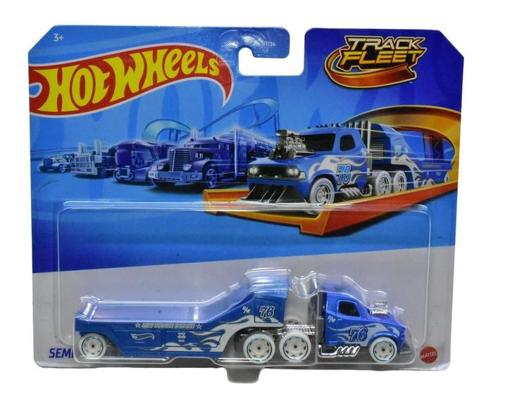 Imagem de Hot wheels caminhão - track fleet - semi rodger dodger