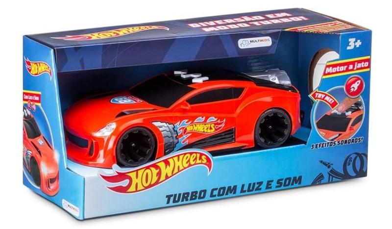 Imagem de Hot wheels carro turbo com luz e som - Multilaser