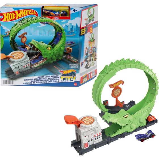 Imagem de Hot Wheels City Pista Ataque Do Crocodilo Mattel HKX39