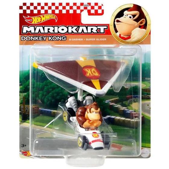 Imagem de Hot Wheels Colecionavel Mario KART com Glider Donkey Mattel GVD30