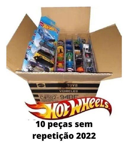 Imagem de Hot Wheels Com 10 Carrinhos Sortidos Sem Repetições 2022