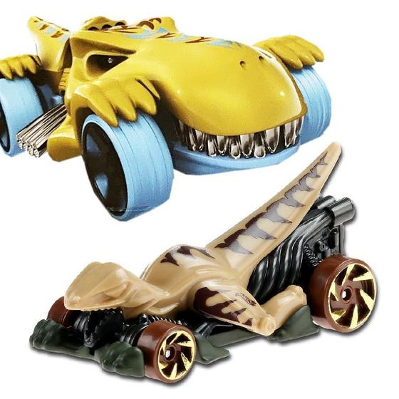 Hot Wheels Dinossauro Veloci-racer E T-Rextroyer - Mattel - Carrinho de ...