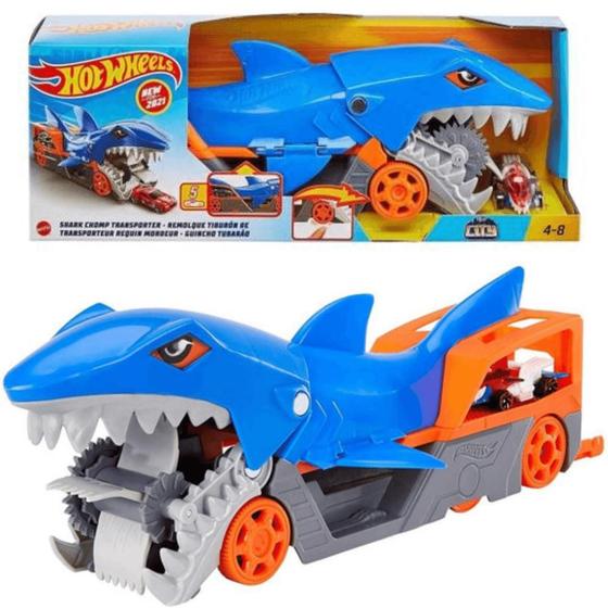 Hot Wheels Guincho Tubarão 4+ GVG36 Mattel - Caminhões, Motos e Ônibus ...