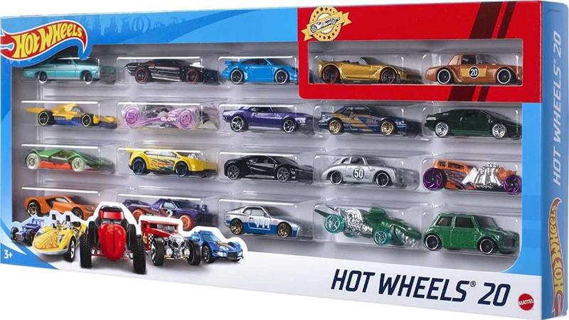 Imagem de Hot Wheels Kit Com 20 Carrinhos Sortidos - Mattel