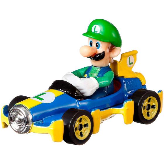 Imagem de Hot Wheels - Luigi Mach 8 - Mario Kart - GBG27