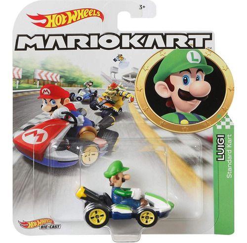 Imagem de Hot Wheels Mario Kart Luigi Standard Kart Glp37