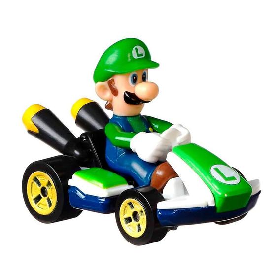 Imagem de Hot Wheels Mario Kart Luigi Standart Kart - Mattel