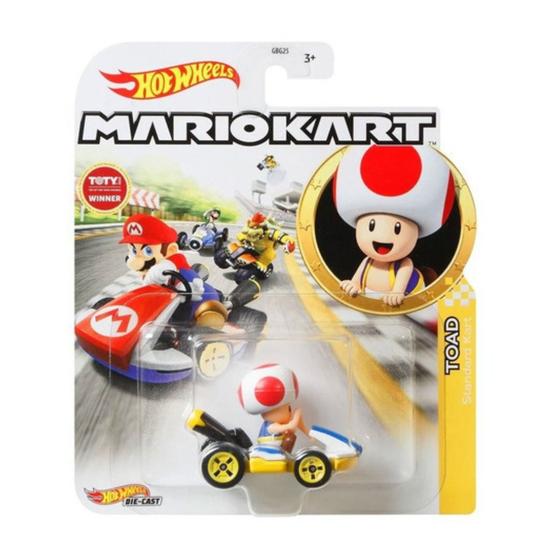 Imagem de Hot Wheels Mario Kart Toad Standard Kart Gjh63 Mattel
