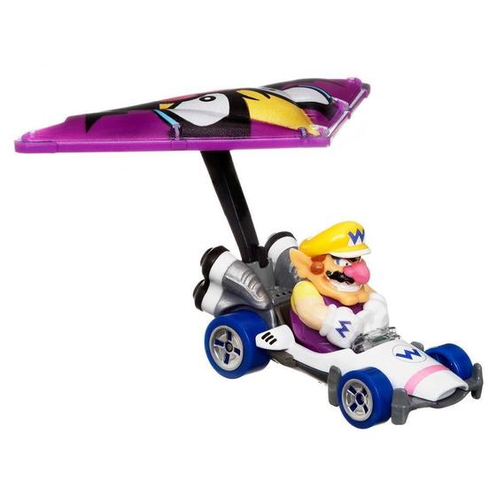 Imagem de Hot Wheels Mario Kart Waluigi B-Dasher Wario Wing - Mattel