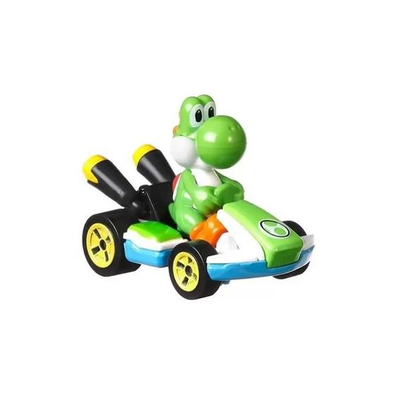 Hot Wheels Mario Kart Yoshi Standard Kart GLP38 Mattel Carrinho de