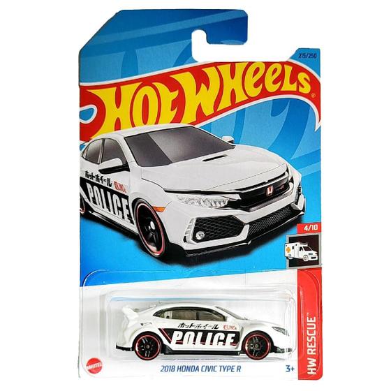 Imagem de Hot Wheels Mattel HW Rescue 2018 Honda Civic Type R 215/250 (Lote N - 2023)