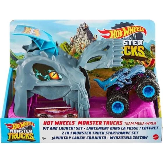 Imagem de Hot Wheels Monster Truck Lançador Extremo Mega-Wrex Mattel