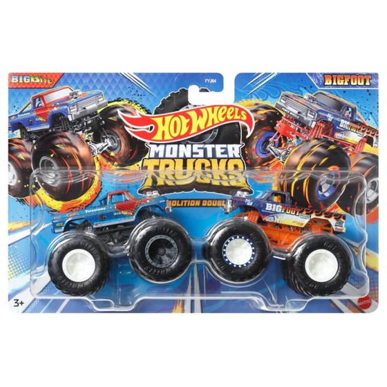 Imagem de Hot Wheels Monster Truck Pack C/ 2 Carrinhos Mattel FYJ64