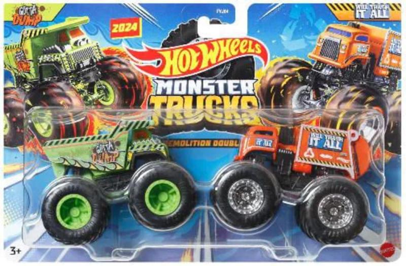 Imagem de Hot Wheels Monster Trucks 1:64 pack com 2