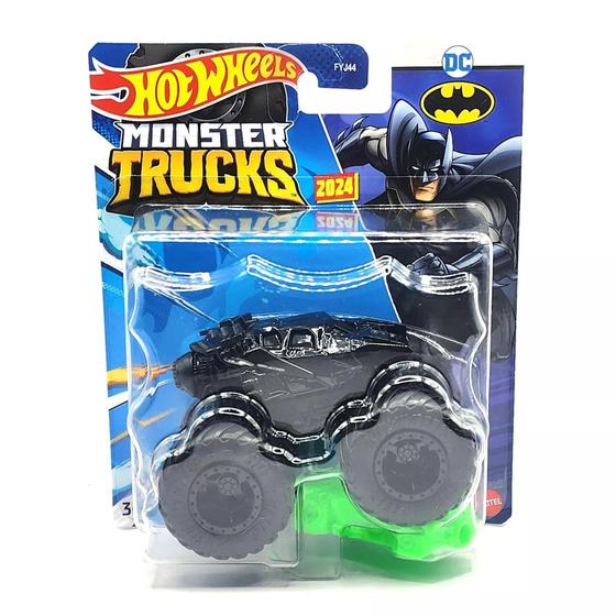 Imagem de Hot Wheels Monster Trucks BATMAN DC Black Batmobile  HTM36 1:64