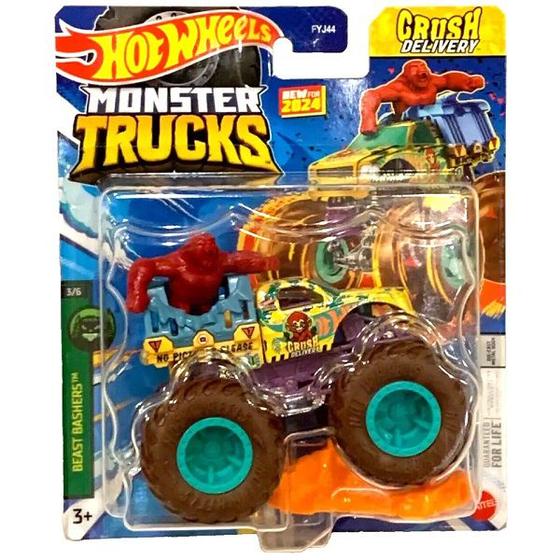 Imagem de Hot Wheels Monster TRUCKS CRUSH Delivery 2024 Mattel FYJ44