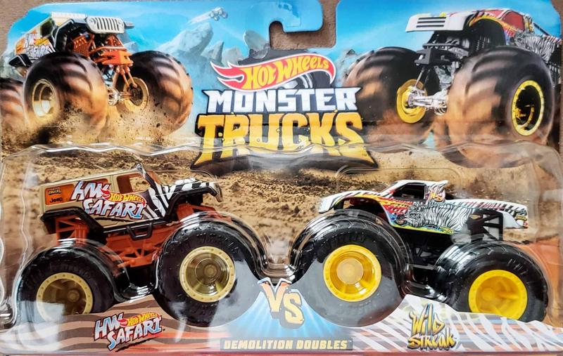 Imagem de Hot Wheels Monster Trucks - Demolition Doubles HW Safari vs Wild Streak