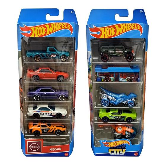 Imagem de Hot Wheels Pack Aleatório com 5 Carros Sortido Multicolorido