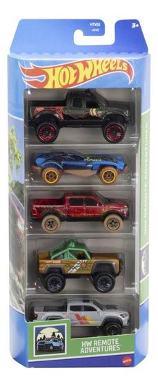 Imagem de Hot Wheels Pacote 5 Carros Remote Adventures Mattel HTV53