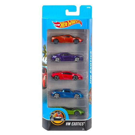 Imagem de Hot Wheels pacote com 5 carrinhos Mattel (Novo)