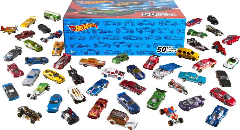 Imagem de Hot Wheels - Pacote com 50 Carros e Caminhões 1:64 com Estojo