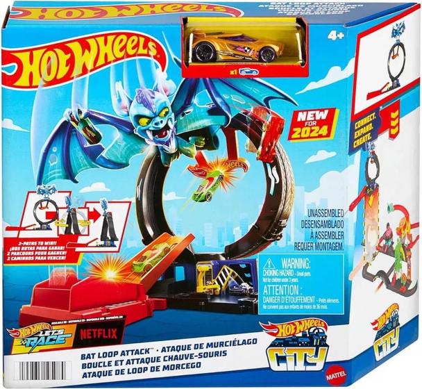 Imagem de Hot Wheels Pista Ataque Do Morcego City Loopi - Mattel HTN78