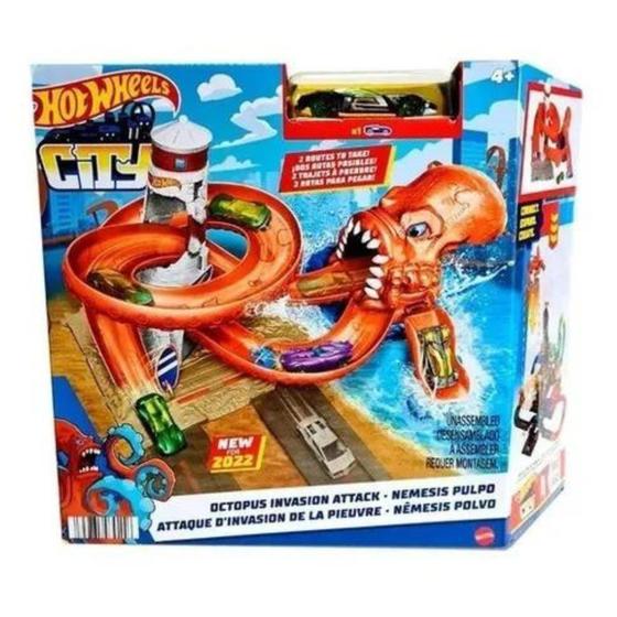 Hot Wheels Pista Ataque Do Polvo HDR31 - Mattel - Pistas - Magazine Luiza