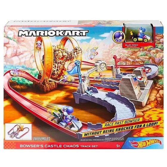 Imagem de Hot Wheels Pista Mario Kart Castelo Do Caos Mattel Gnm22