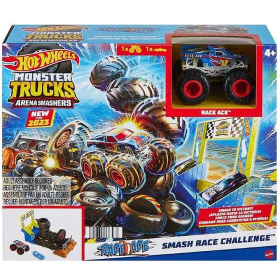 Hot Wheels Pista Monster TRUCKS SMASH Race Mattel HNB87 - Pistas ...