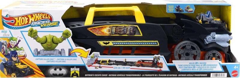 Imagem de Hot Wheels Pista - Racer Verse Batman Joker Veiculo Transformer Captura Killer Croc