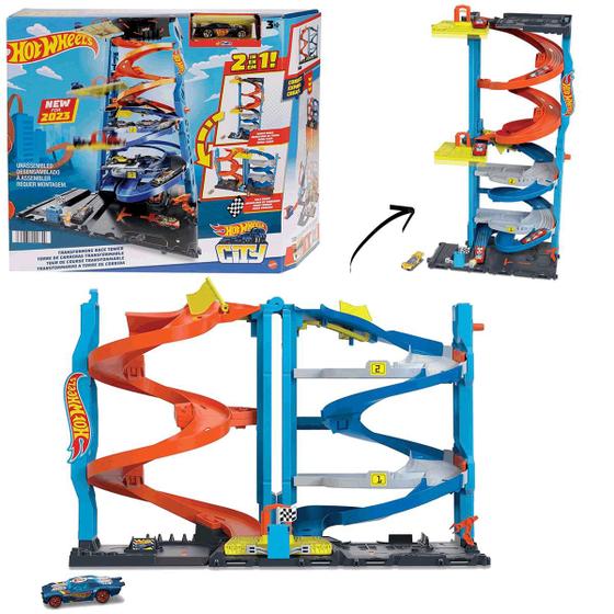 Imagem de Hot Wheels Pista Torre de Corrida 2 em 1 com Carrinho