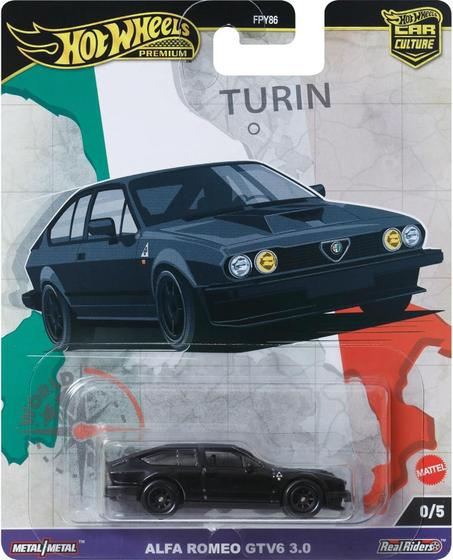 Imagem de Hot wheels premium - car culture - alfa romeo gtv6 3.0 - 0/5 - chase