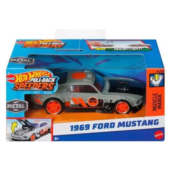 Imagem de Hot Wheels Pull-Back Speeders Carrinhos c/ Fricção 1/43