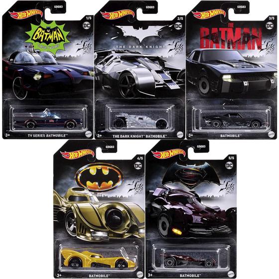Imagem de Hot Wheels - Set 5 Miniaturas - Batman 2023 Lote A - HMV72-944A