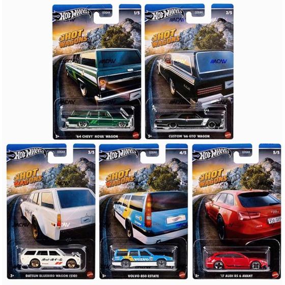 Imagem de Hot Wheels - Set 5 Miniaturas - Hot Wagons - HWR56-944A