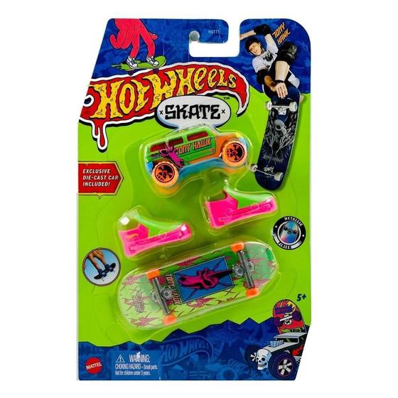 Imagem de Hot Wheels Skate de Dedo Fingerboard com Rockster - Mattel