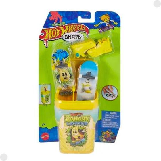 Imagem de Hot Wheels Skate Pacote Chiclete Sabor Banana HTP10C - Mattel