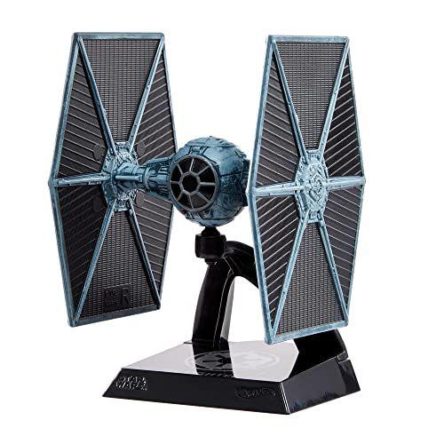 Imagem de Hot Wheels Star Wars Starships Select, Réplica Premium de Tie Fighter, Peças Móveis, Suporte Premium, Presente para Colecionadores Adultos, Escala 1:50